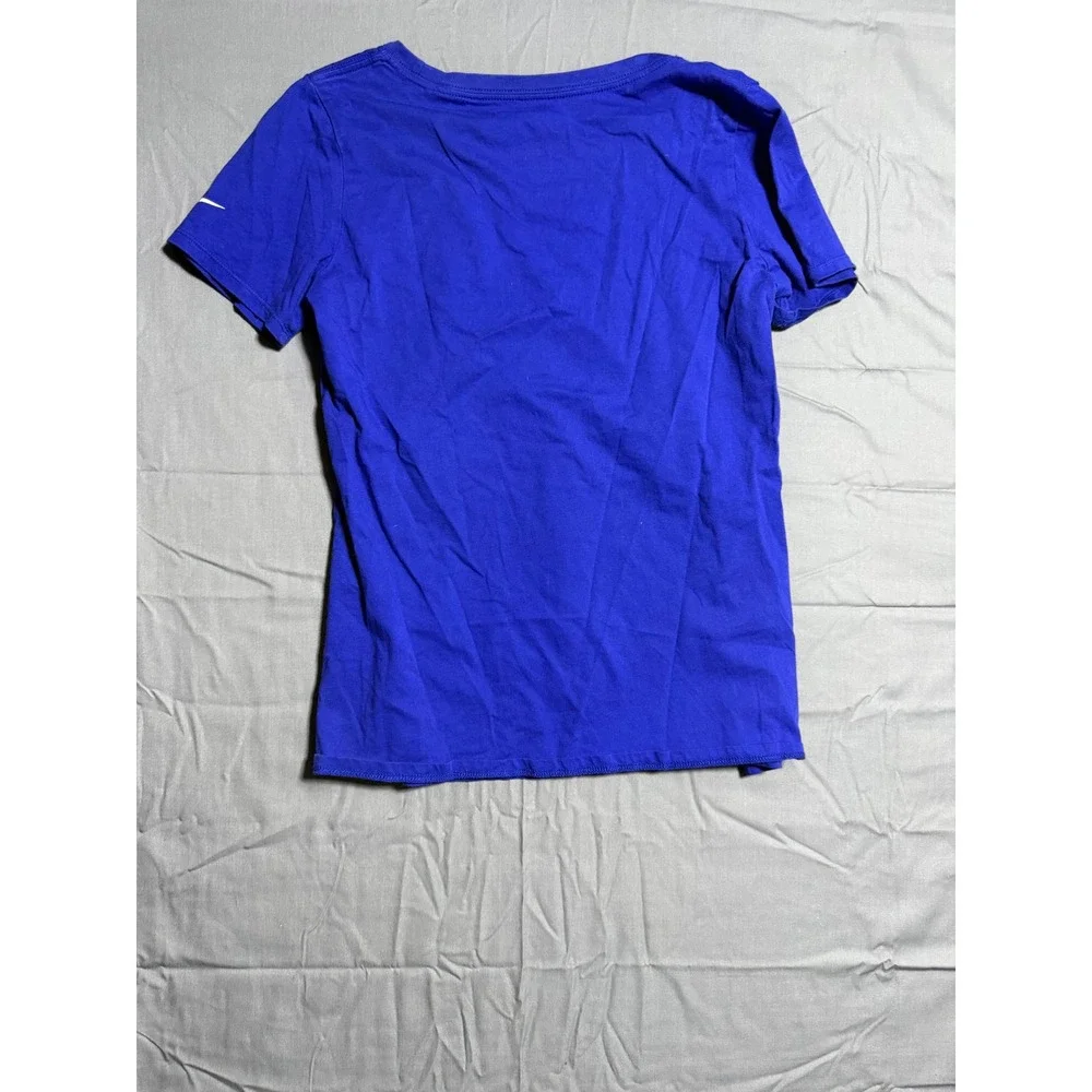 Nike T-Shirt Women Medium Blue Good NY Giants Just Do It Graphic Tee NFL